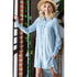 Chambray Fray Button Dress - Roaming Gypsy Boutique