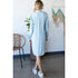 Chambray Fray Button Dress - Roaming Gypsy Boutique