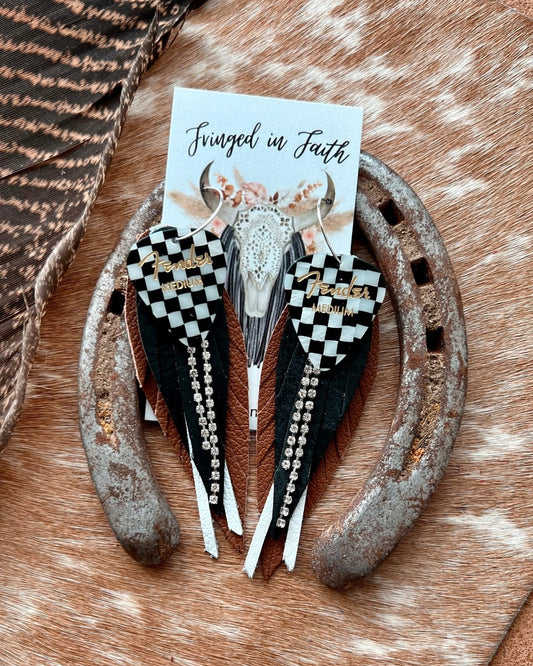 Checked Out Fringe | Brown - Roaming Gypsy Boutique