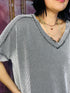 Chicago Stroll Corded Top - Roaming Gypsy Boutique