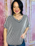 Chicago Stroll Corded Top - Roaming Gypsy Boutique