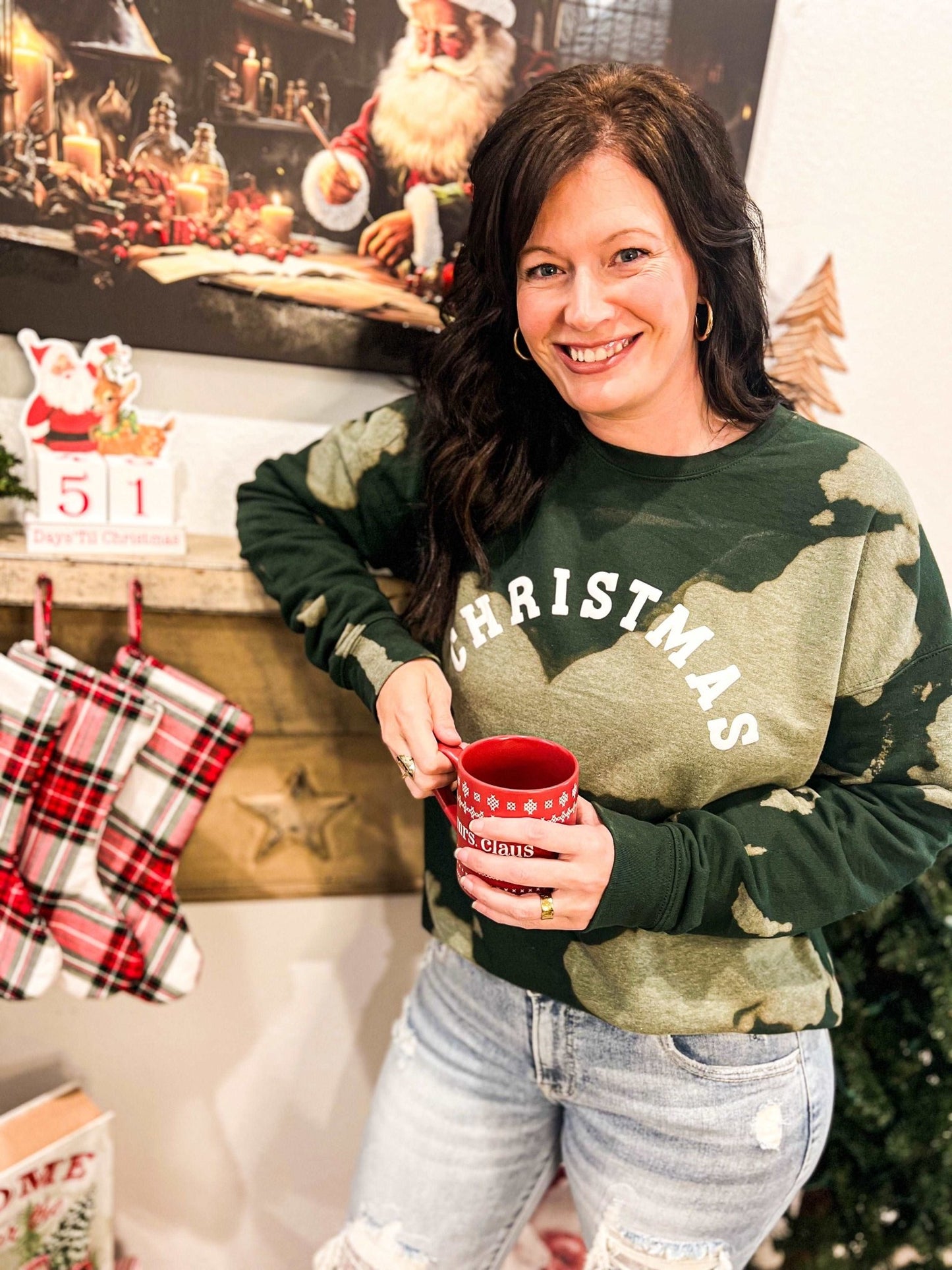 Christmas Bomba Sweatshirt - Roaming Gypsy Boutique