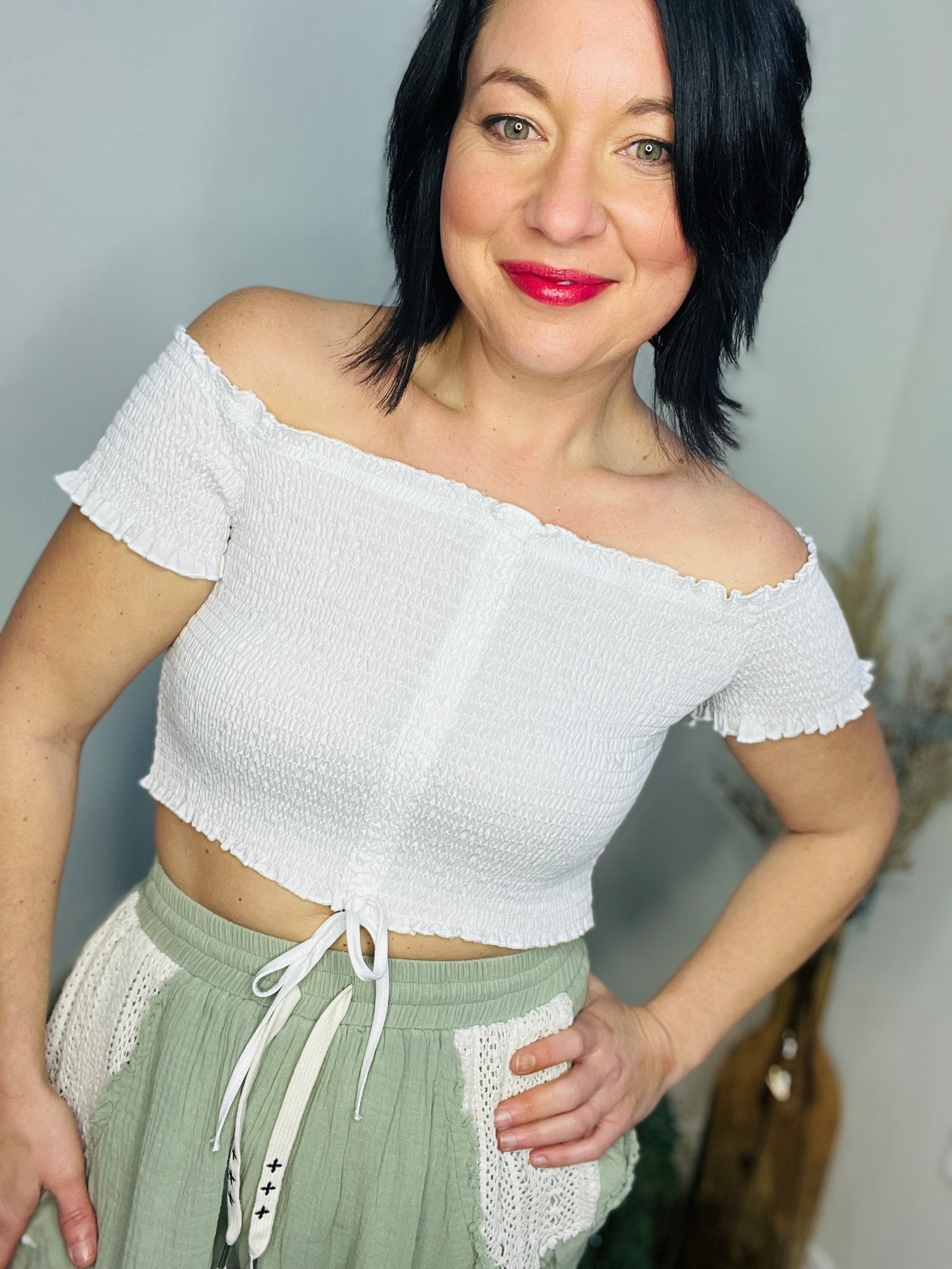 Classic White Flutter Top - Roaming Gypsy Boutique