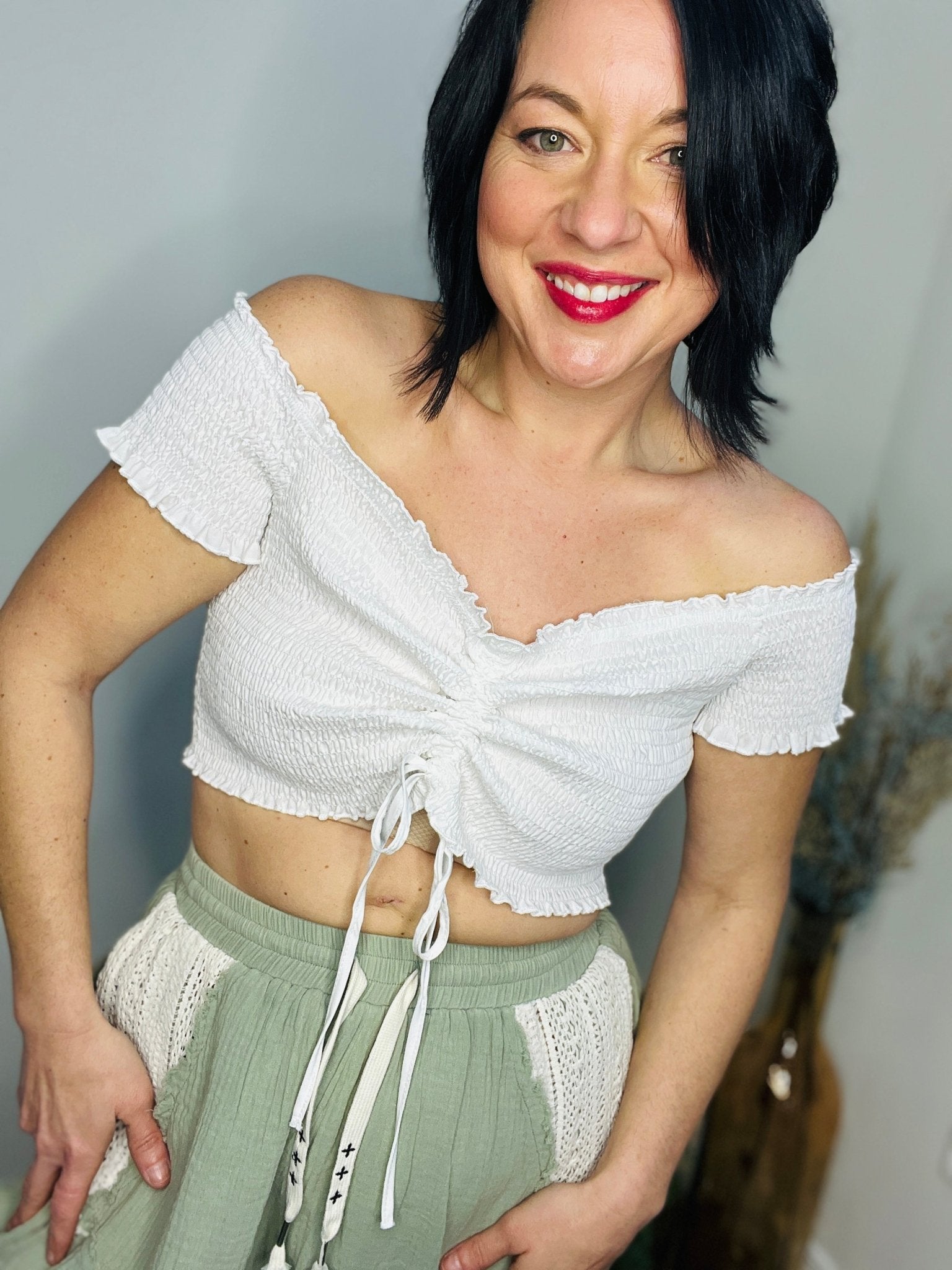 Classic White Flutter Top - Roaming Gypsy Boutique