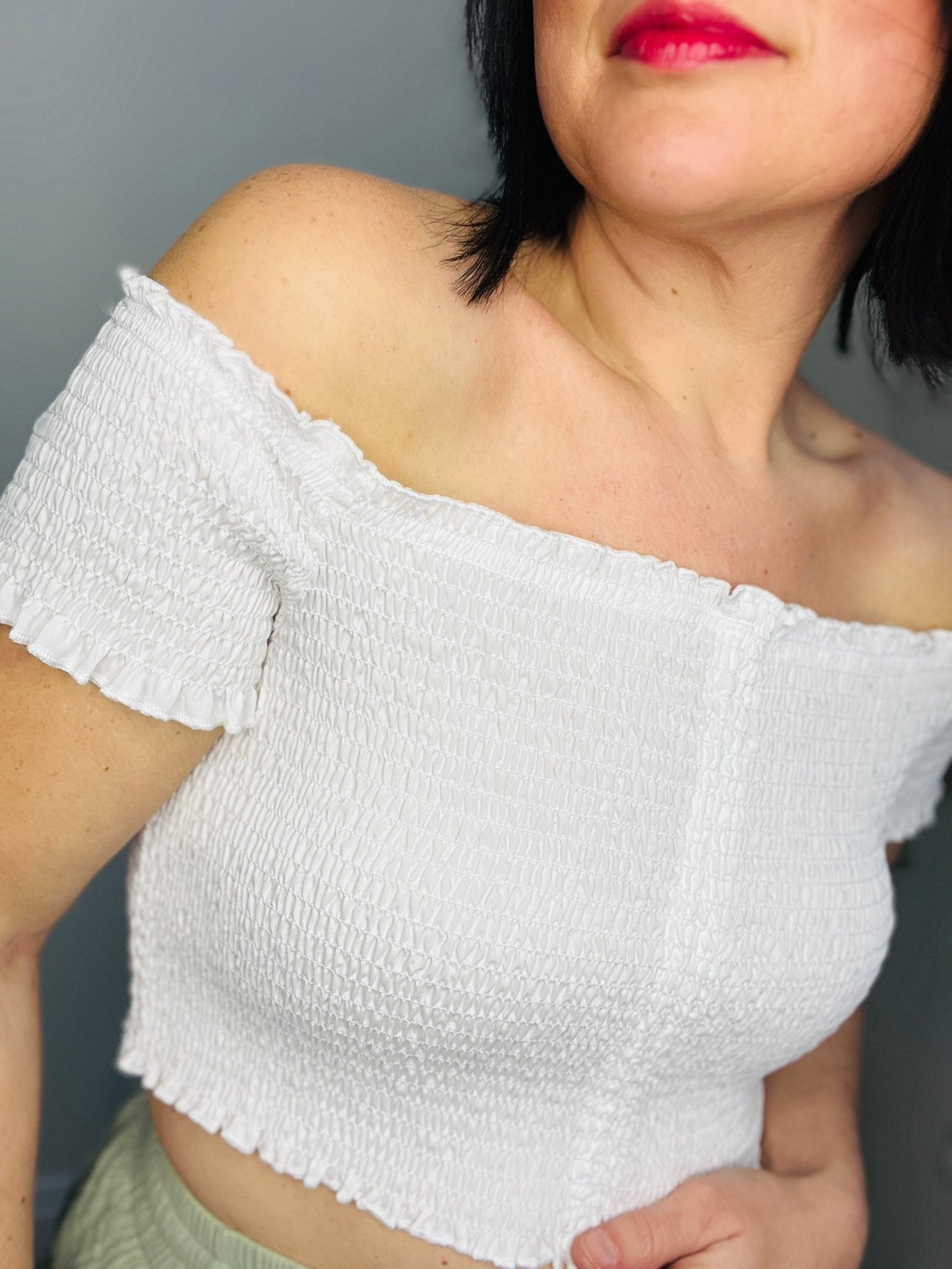Classic White Flutter Top - Roaming Gypsy Boutique