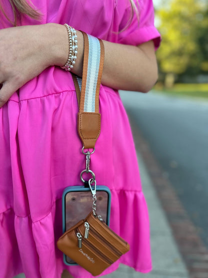 Clip & Go Crossbody Strap with Pouch - Stripe Collection - Roaming Gypsy Boutique