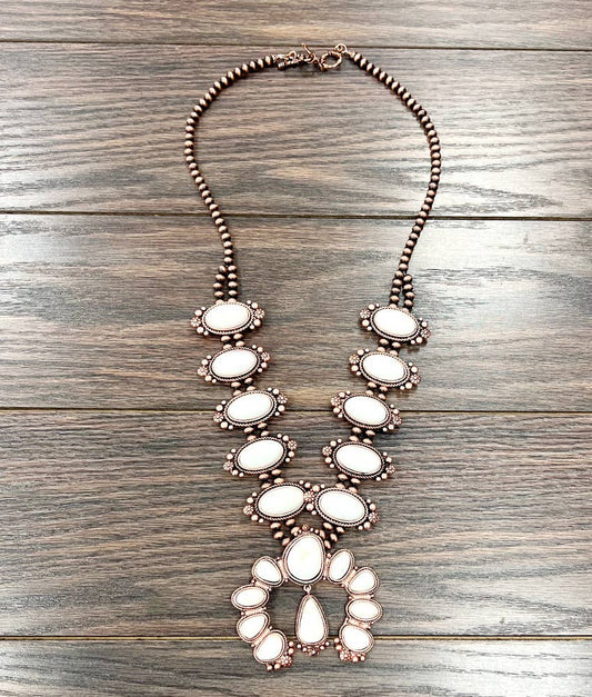 Copper Haven Squash Blossom Necklace - Roaming Gypsy Boutique