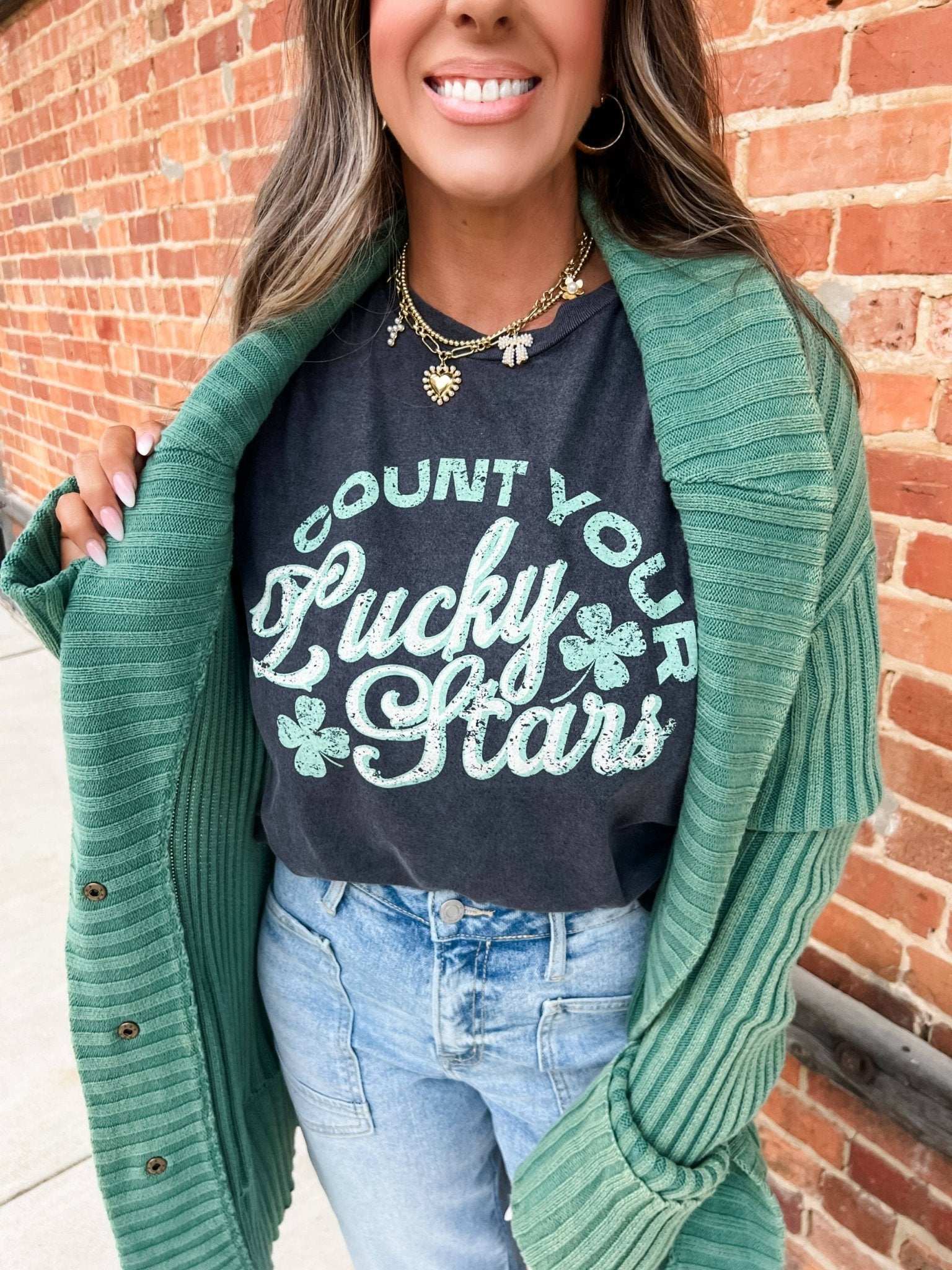 Count Your Lucky Stars Irish Tee - Roaming Gypsy Boutique