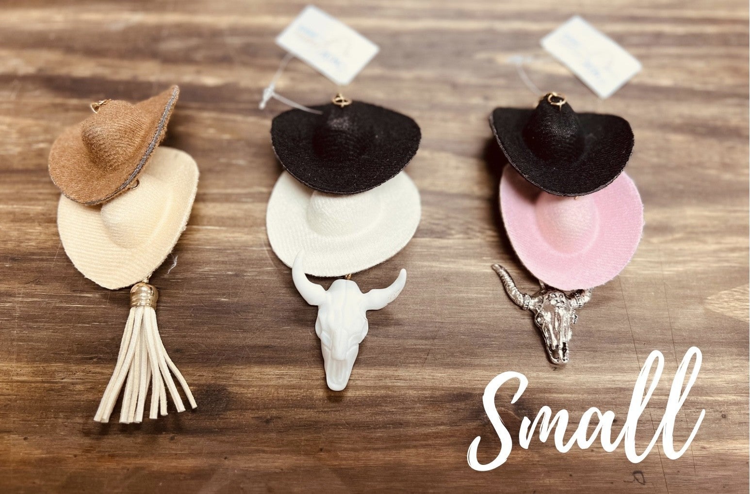 Cowboy Hat & Rearview Mirror Charm Bundle - Roaming Gypsy Boutique