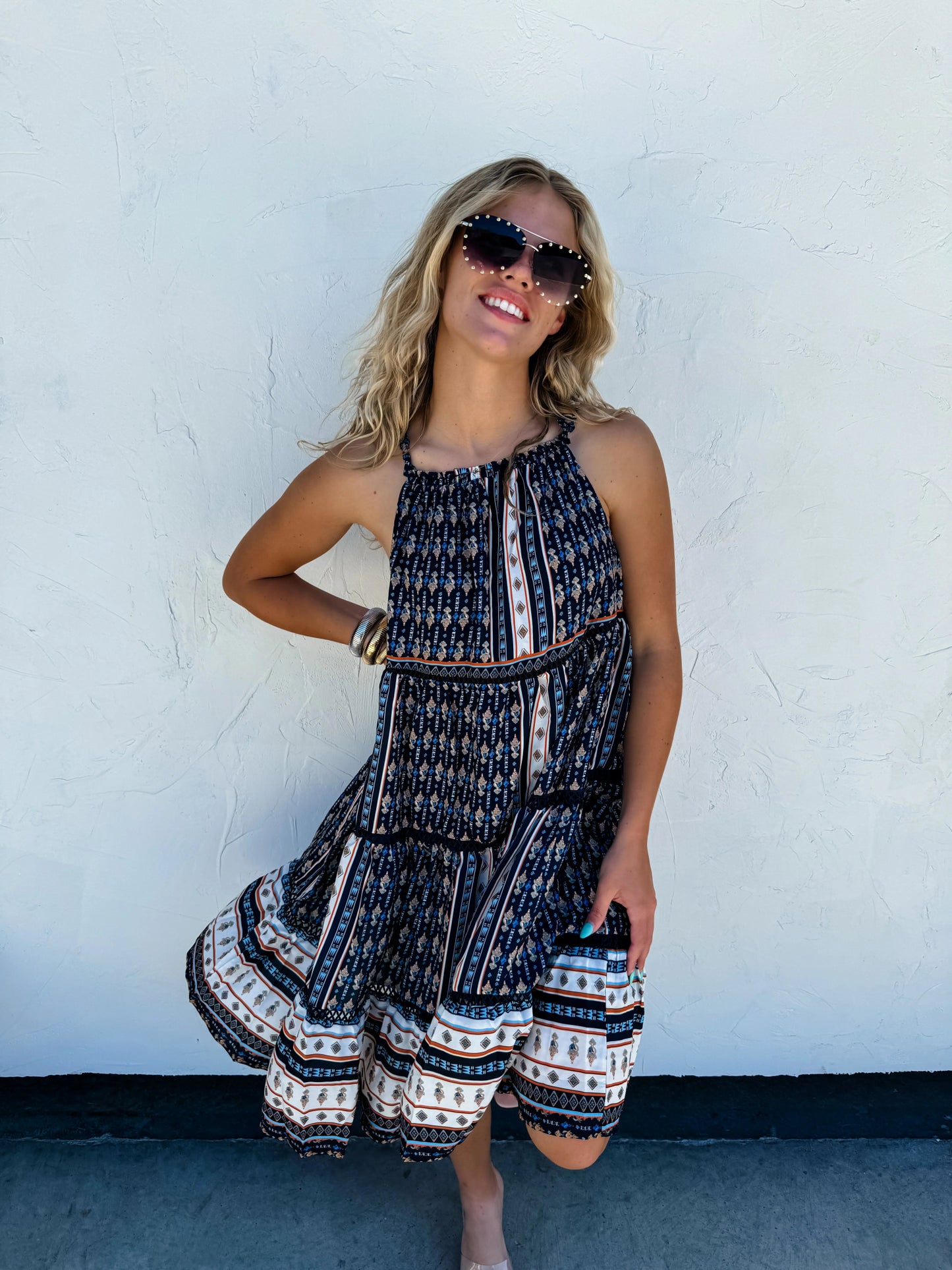 Curvy Boho Prep Dress - Roaming Gypsy Boutique