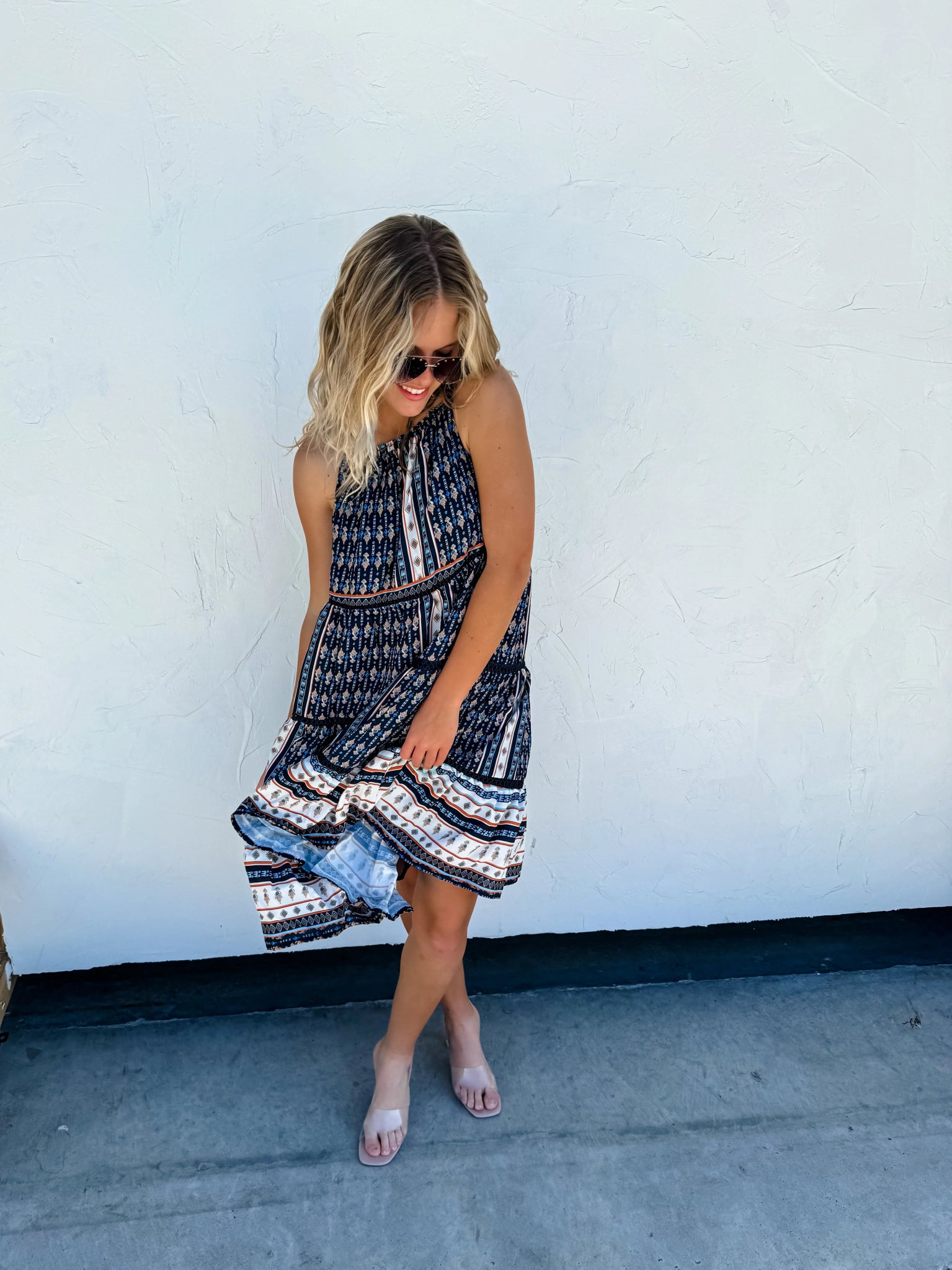 Curvy Boho Prep Dress - Roaming Gypsy Boutique