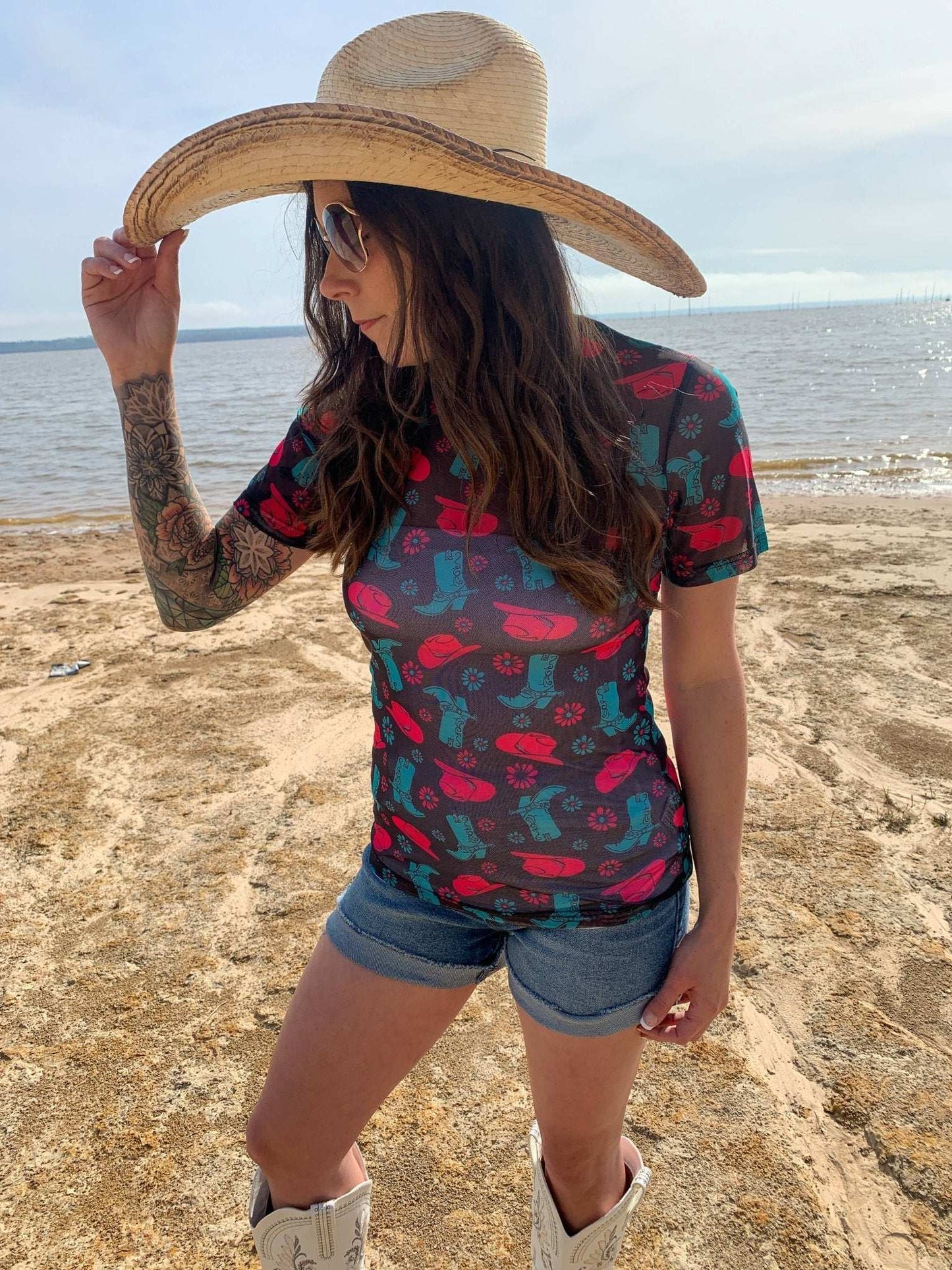 Curvy Dancehall Diva Mesh Top - Roaming Gypsy Boutique