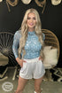 Curvy Keeper of the Stars Mesh Top - Roaming Gypsy Boutique