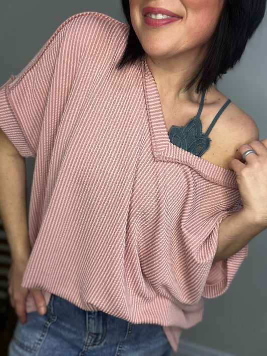 Curvy Mayfair Ribbed Top - Roaming Gypsy Boutique