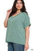 Curvy Mayfair Ribbed Top - Roaming Gypsy Boutique