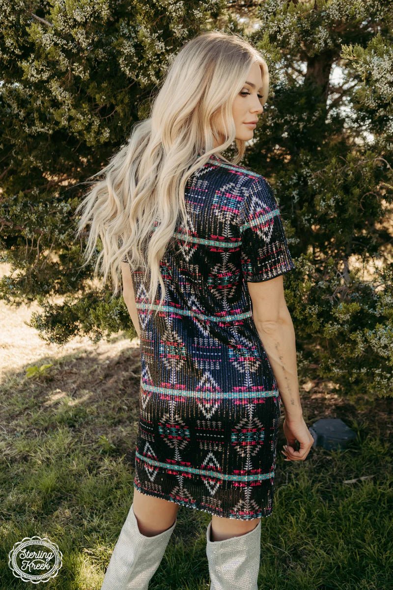 Curvy Remember Me Sequin Dress - Roaming Gypsy Boutique