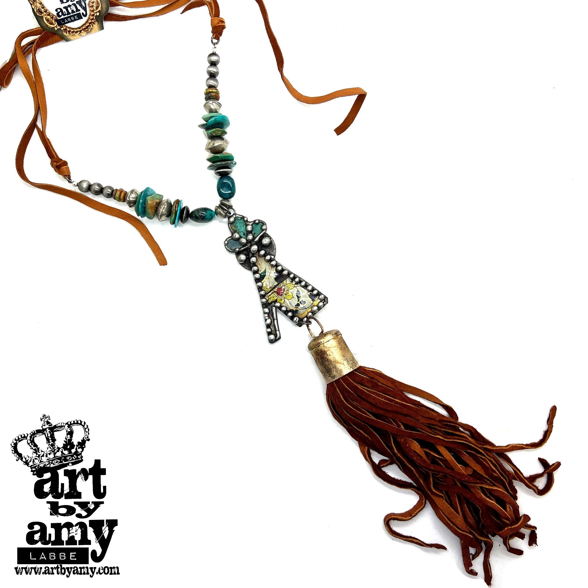 Custom Art by Amy Tee - Pee Necklace - Roaming Gypsy Boutique