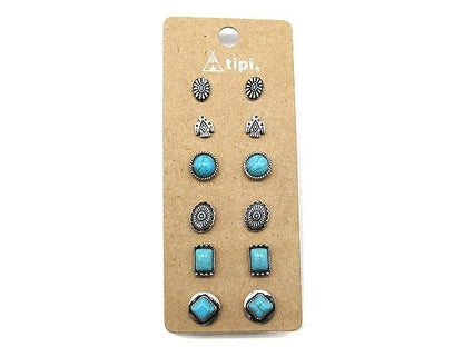 6 Pc. Western Earring Sets