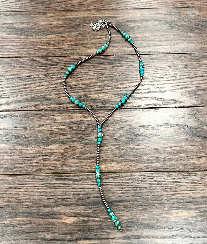 Navajo Gemstone Tassel Necklace