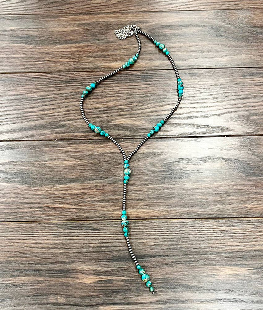 Navajo Gemstone Tassel Necklace
