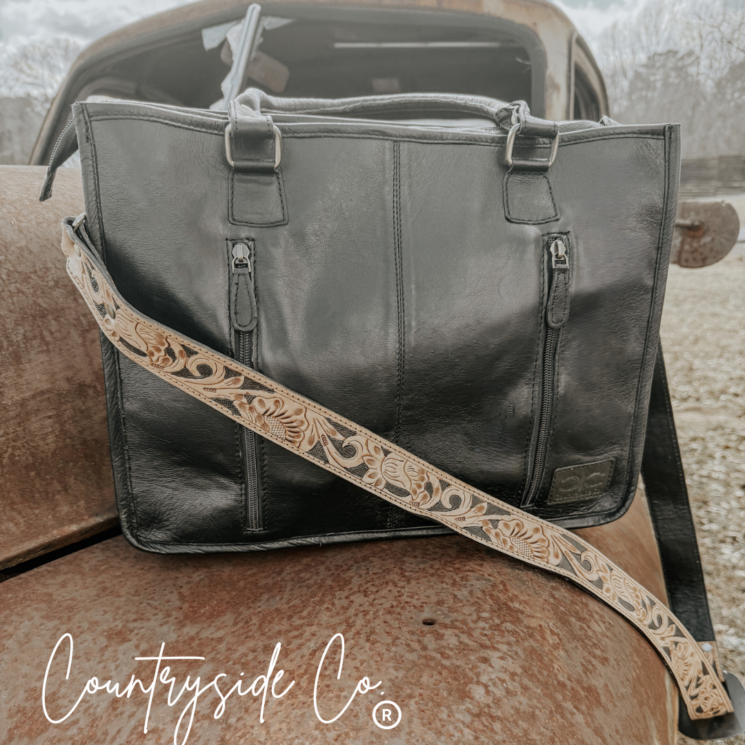 Panhandle Leather Cowhide Tote