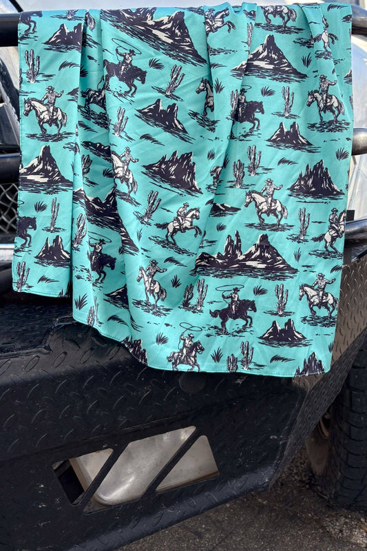 Turquoise Nights Wild Rag - SMALL