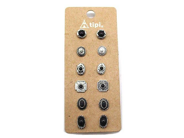6 Pc. Western Earring Sets