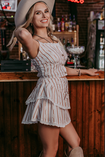 Ruffled Boot Skort