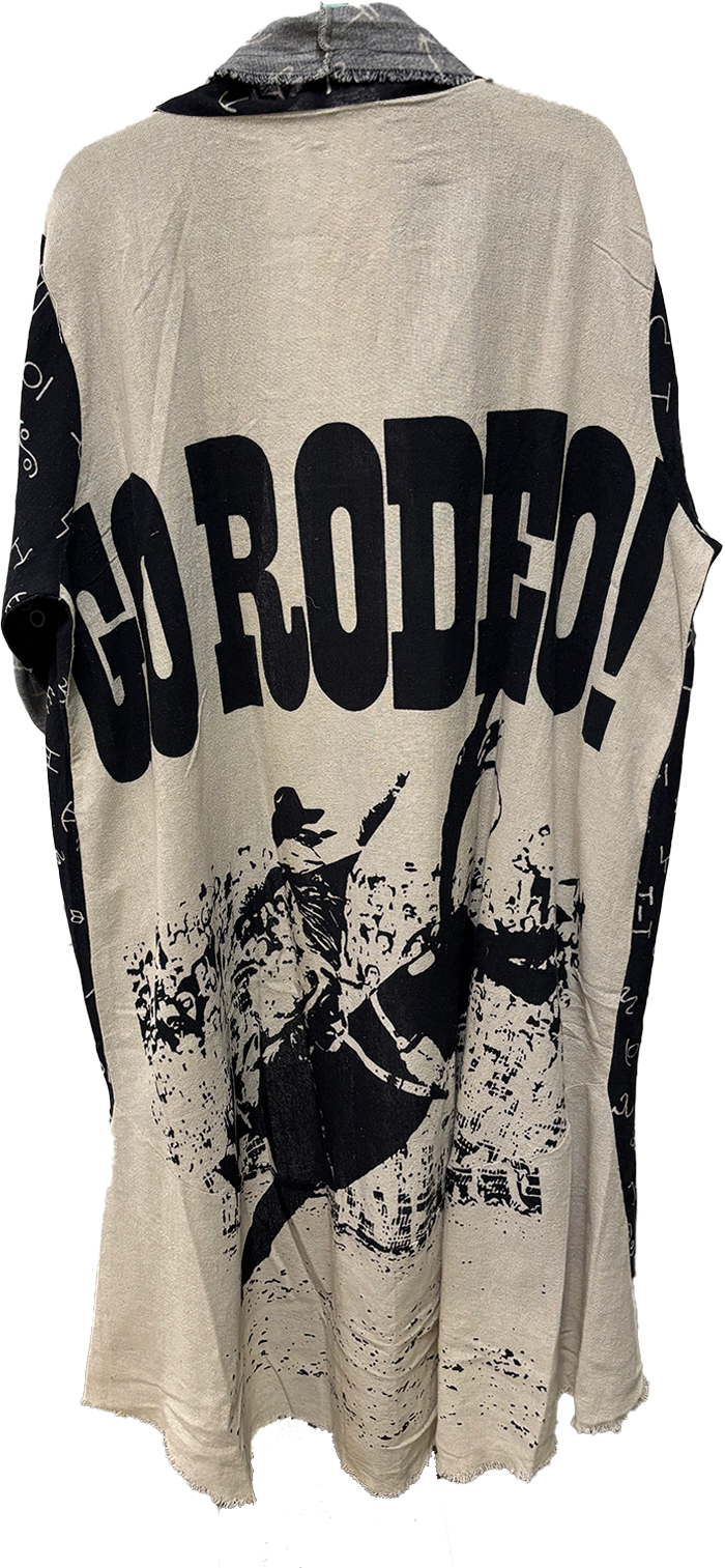 Go Rodeo Branded Linen Duster