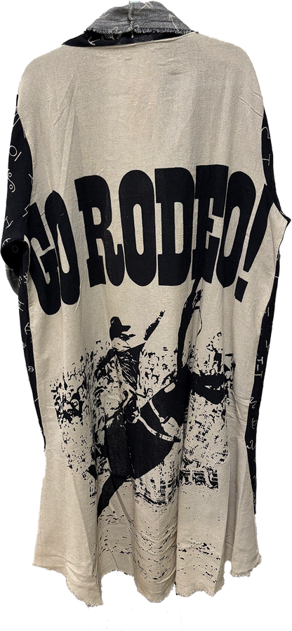 Go Rodeo Branded Linen Duster