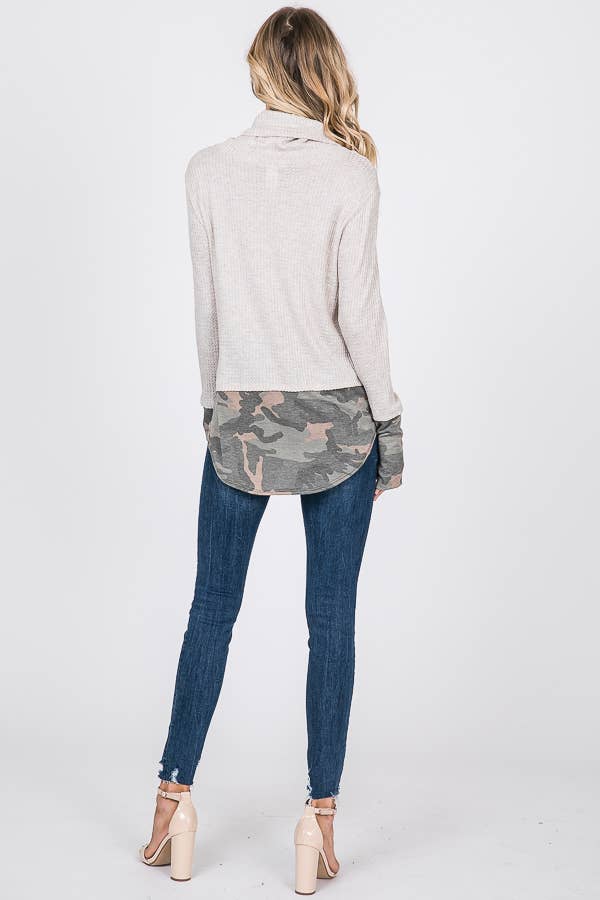 Camo Crazed Waffle Top