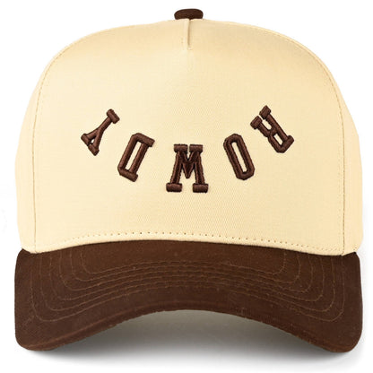 ROWDY Embroidered Canvas Trucker Cap