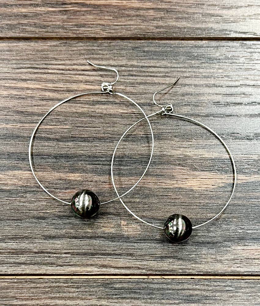 The Betty Bead Hoop Earrings