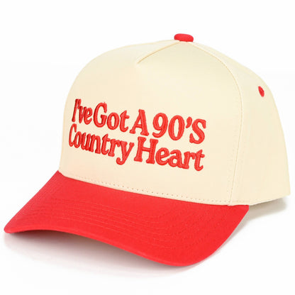 I've Got a 90's Country Heart Canvas Trucker Hat
