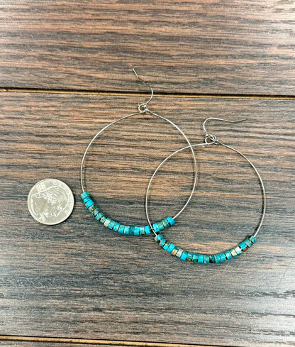 2.5" Nevada Gem Hoop Earrings