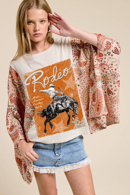 Rodeo Western Rustic Sheer Top