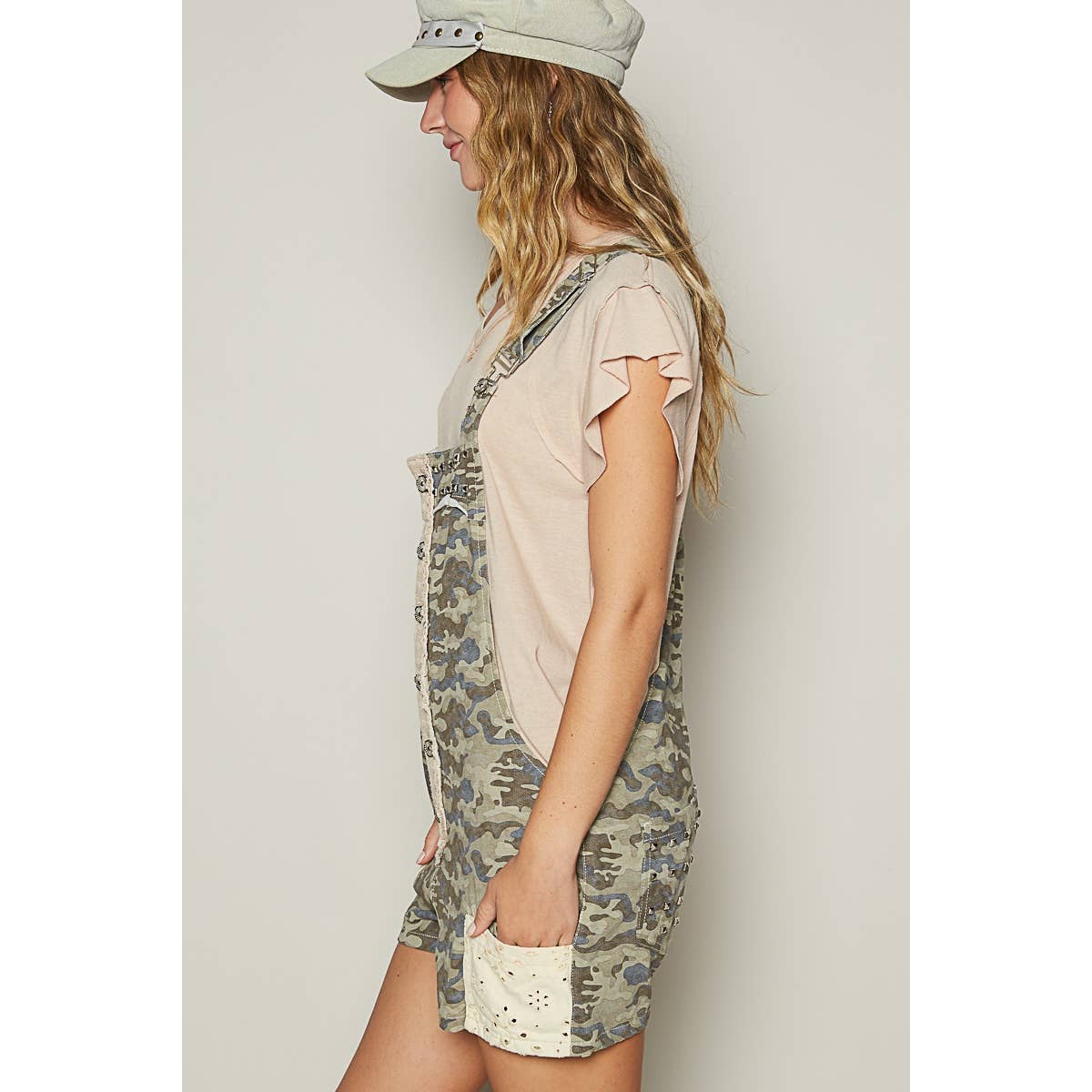 Epic Shabby Camo Romper - Roaming Gypsy Boutique