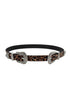 ETCHED DOUBLE SIDED BUCKLE FAUX LEATHER BELT 23 - Roaming Gypsy Boutique