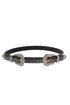 ETCHED DOUBLE SIDED BUCKLE FAUX LEATHER BELT 23 - Roaming Gypsy Boutique