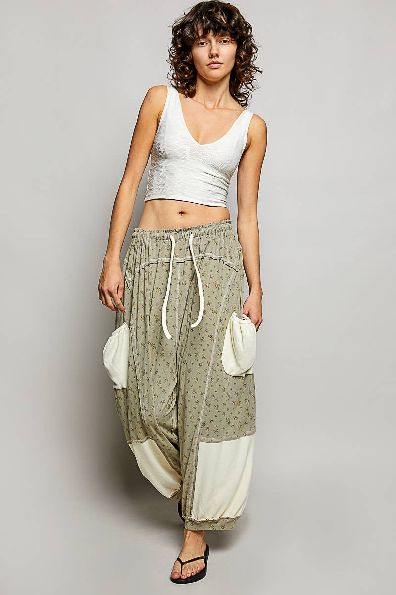 Floral Love in Sage Pants