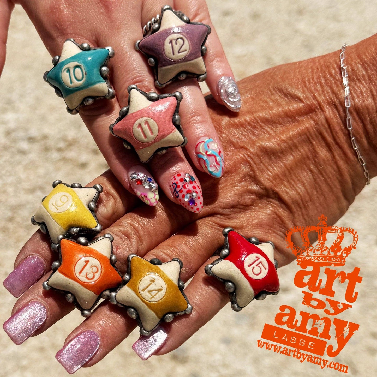 Billiard Stars Rings