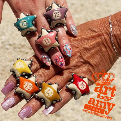 Billiard Stars Rings