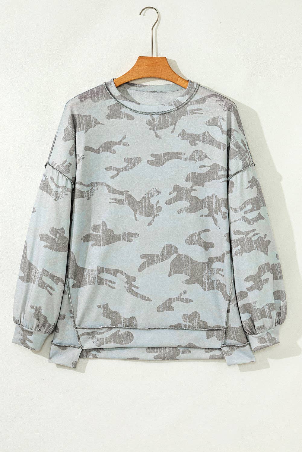 Camo Reverse Seam Sweatshirt