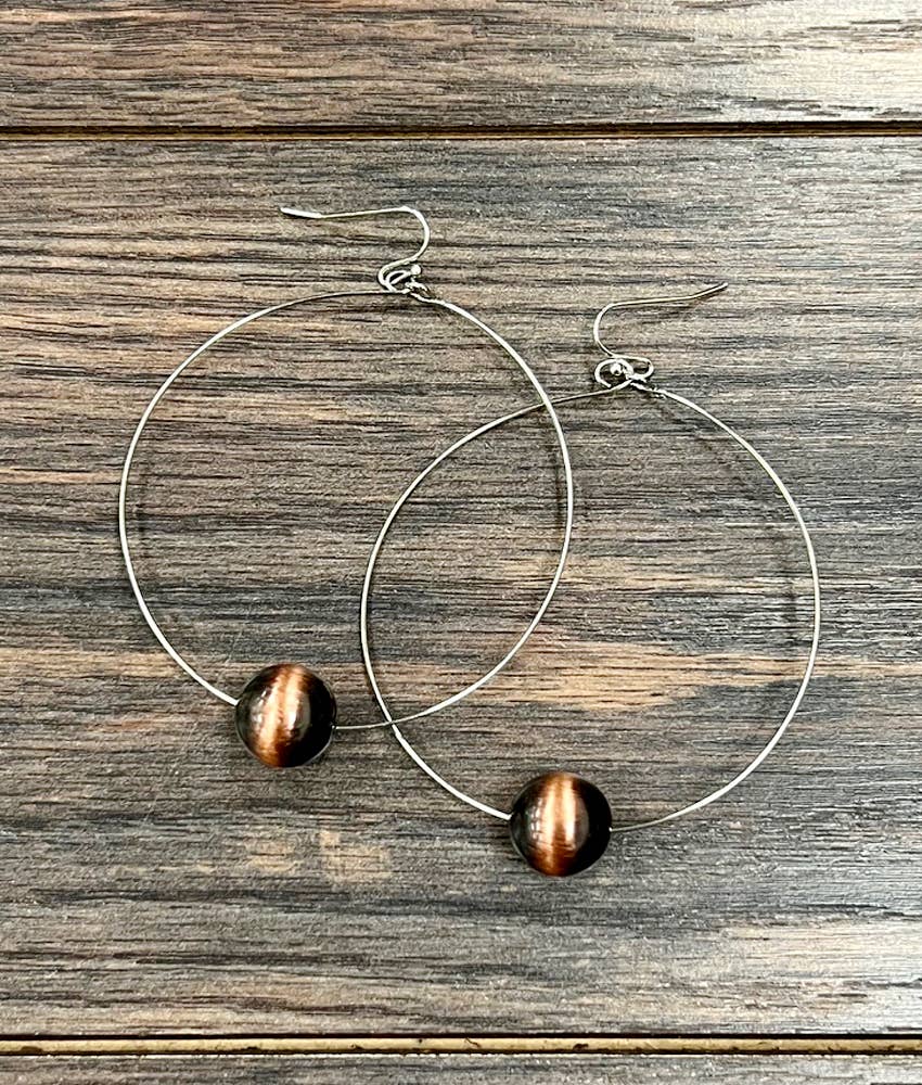 The Betty Bead Hoop Earrings