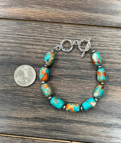Turquoise Western Toggle Bracelets