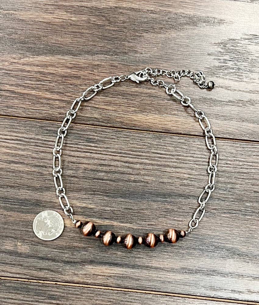 Copper Navajo Link Necklace