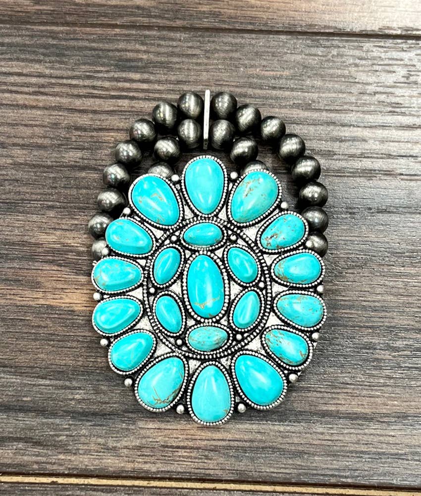 Wyoming Turquoise Stretch Bracelet