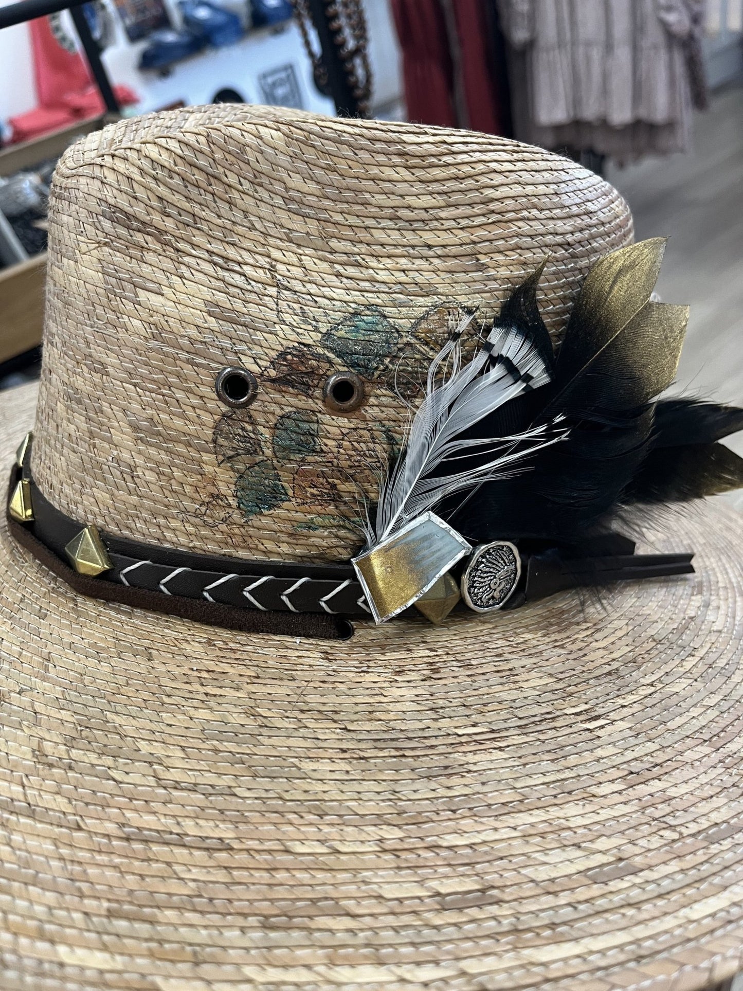 Faded Rebel Glory Straw Hat - Roaming Gypsy Boutique