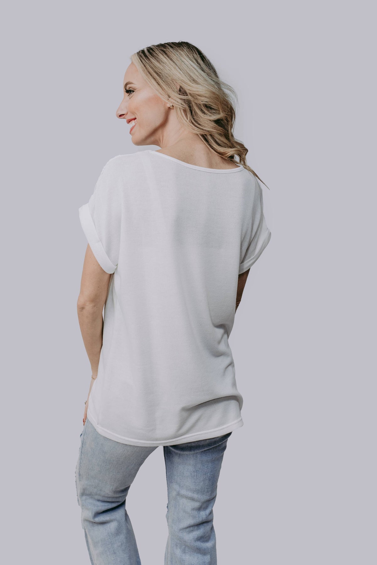 Aztec Lace Mix Blouse White