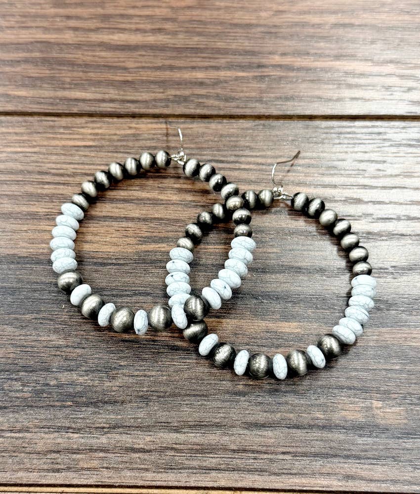 2.5" Mountain Top Hoop Earrings